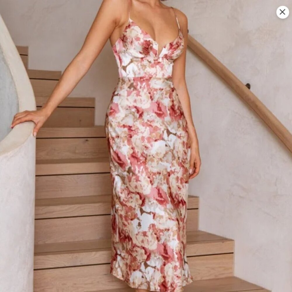 NWT Selfless Leslie Rose Midi Dress XXL/16